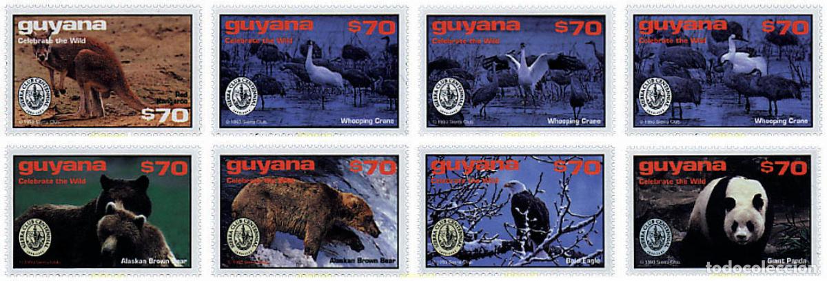 Sellos: 321423 MNH GUYANA 1994 CENTENARIO DEL SIERRA CLUB