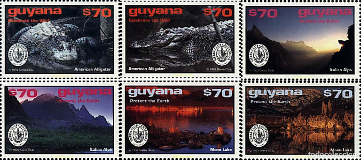 Sellos: 321431 MNH GUYANA 1994 CENTENARIO DEL SIERRA CLUB