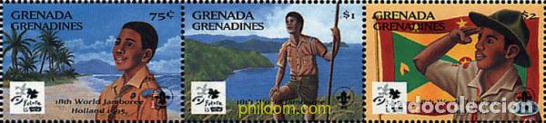 Sellos: 320239 MNH GRANADA GRANADINAS 1995 18 JAMBOREE MUNDIAL EN HOLANDA