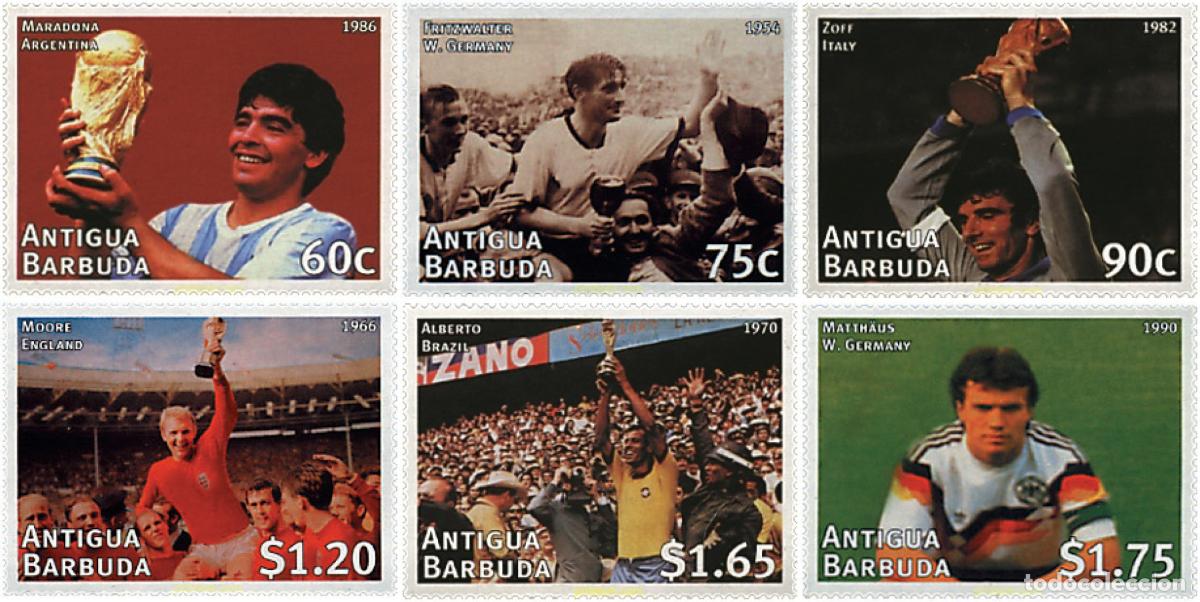 Sellos: 47023 MNH ANTIGUA Y BARBUDA 1997 COPA DEL MUNDO DE FUTBOL. FRANCIA-98