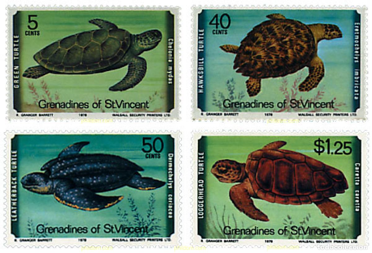 Sellos: 42190 MNH SAN VICENTE GRANADINAS 1978 TORTUGAS MARINAS