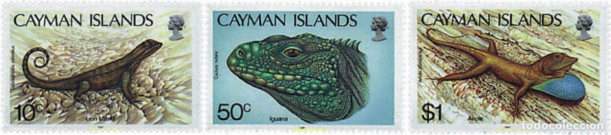 Sellos: 28273 MNH CAIMAN Islas 1987 FAUNA. REPTILES
