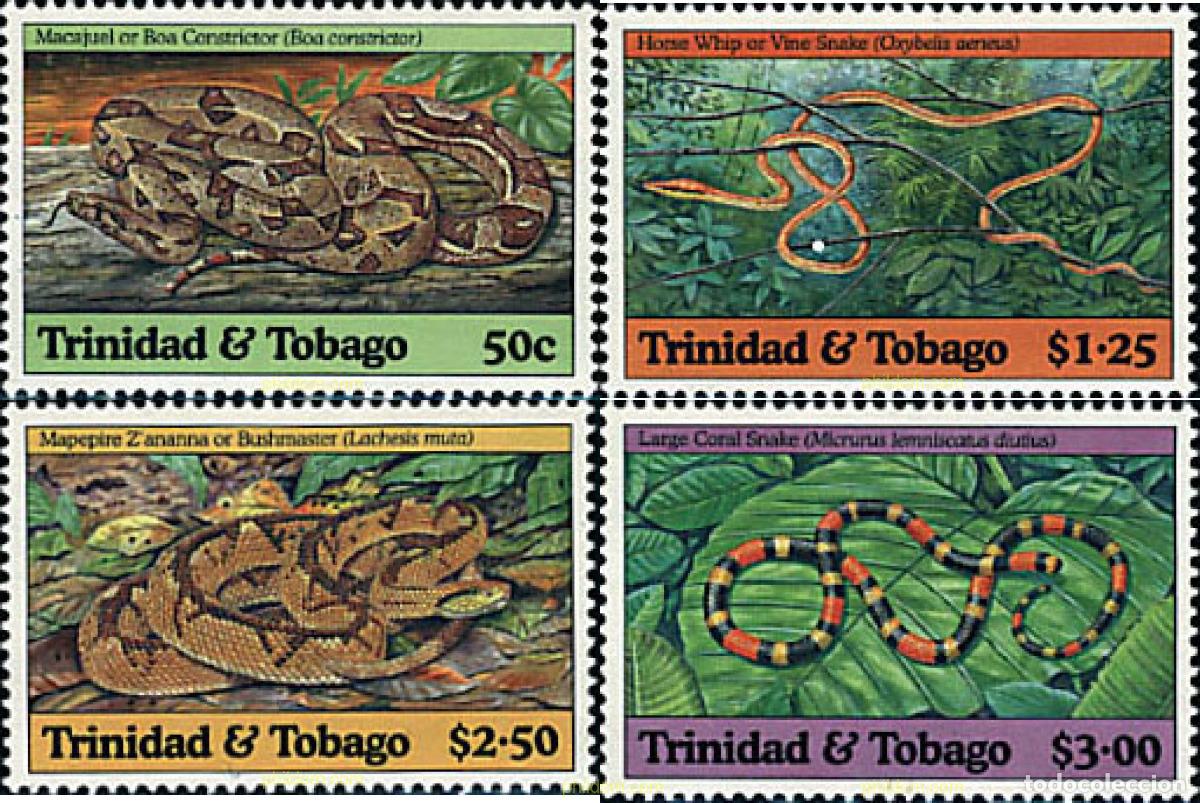 Sellos: 28312 MNH TRINIDAD Y TOBAGO 1994 SERPIENTES