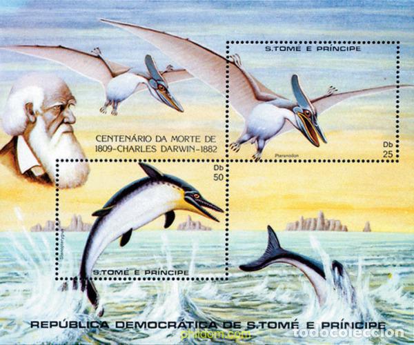 Sellos: 54554 MNH SANTO TOME Y PRINCIPE 1982 FAUNA PREHISTORICA