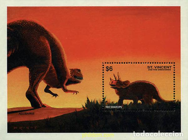 Timbres: 360411 MNH SAN VICENTE 1994 FAUNA PREHISTORICA