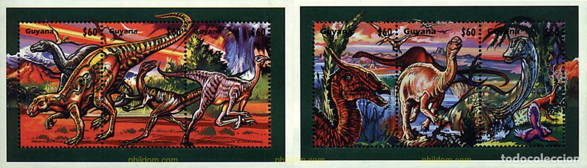 Briefmarken: 321448 MNH GUYANA 1996 FAUNA PREHISTORICA