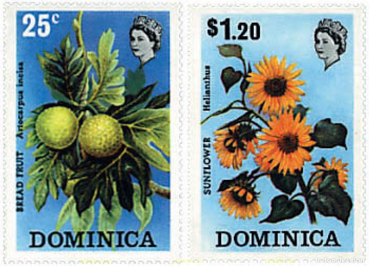 Francobolli: 644131 MNH DOMINICA 1973 FAUNA Y FLORA