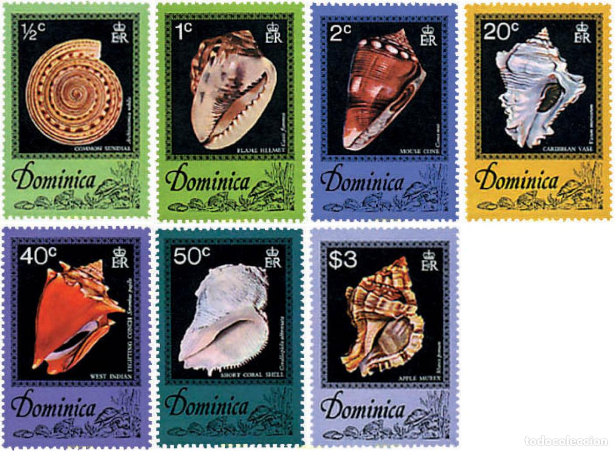 Sellos: 52828 MNH DOMINICA 1976 CONCHAS