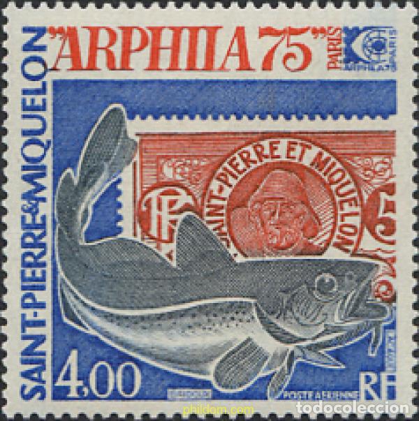 Sellos: 28432 MNH SAN PEDRO Y MIQUELON 1975 ARPHILA 75. EXPOSICION FILATELICA INTERNACIONAL