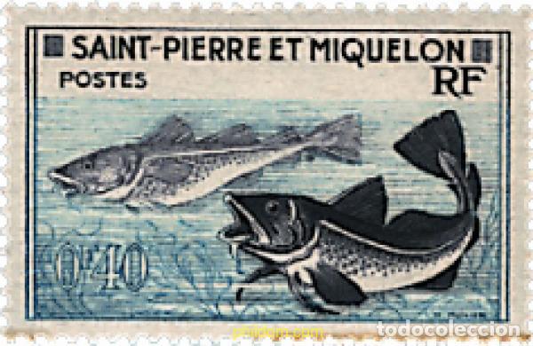 Sellos: 354168 MNH SAN PEDRO Y MIQUELON 1957 PESCA