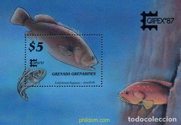 Sellos: 320095 MNH GRANADA GRANADINAS 1987 CAPEX 87. EXPOSICION FILATELICA INTERNACIONAL