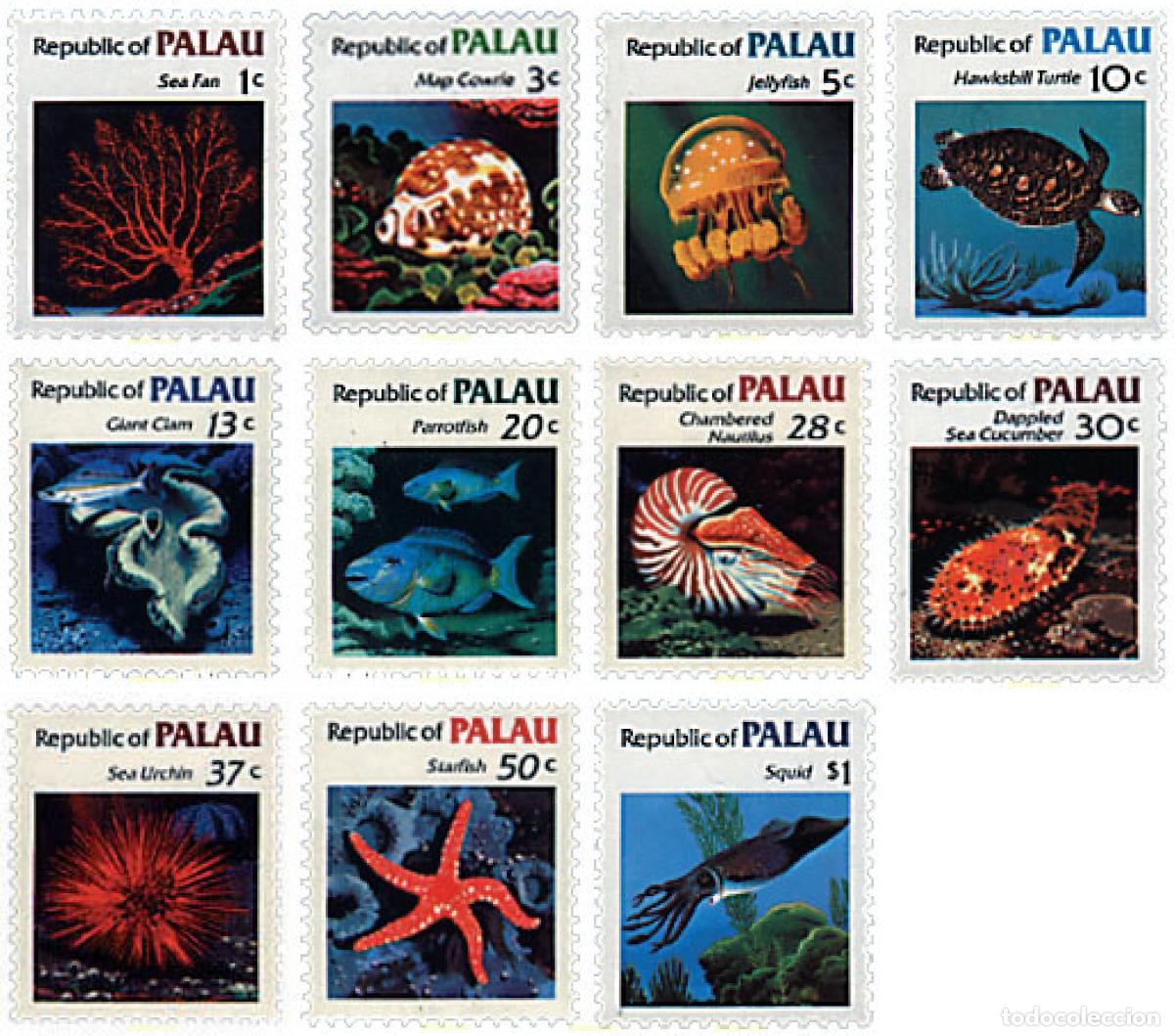 Sellos: 44889 MNH PALAU 1983 FAUNA MARINA