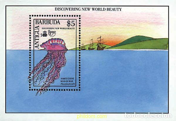 Sellos: 286517 MNH ANTIGUA Y BARBUDA 1990 500 ANIVERSARIO DEL DESCUBRIMIENTO DE AMERICA