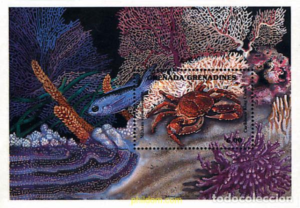 Sellos: 320158 MNH GRANADA GRANADINAS 1990 CRUSTACEOS