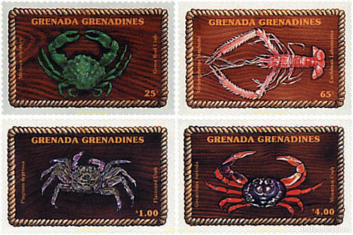 Sellos: 320157 MNH GRANADA GRANADINAS 1990 CRUSTACEOS