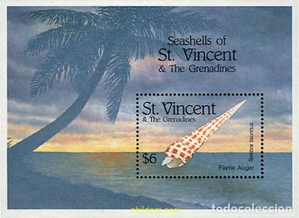 Sellos: 360375 MNH SAN VICENTE 1993 CONCHAS