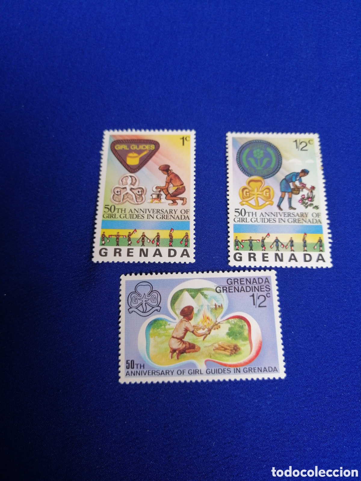 Sellos: GRENADA LOTE SELLOS SCOUTS USADOS - Foto 1