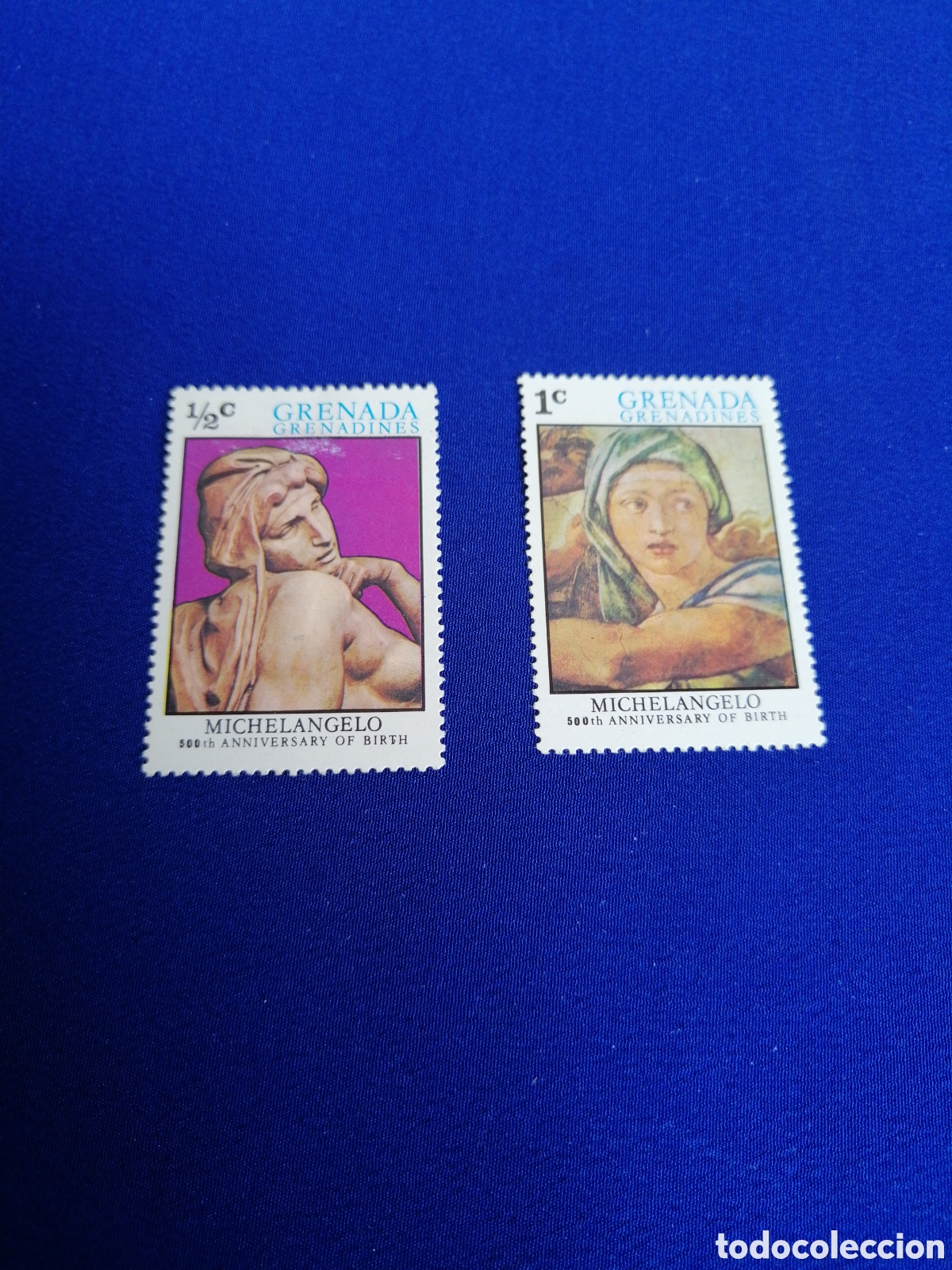 Sellos: GRENADA LOTE SELLOS MICHELANGELO USADOS - Foto 1