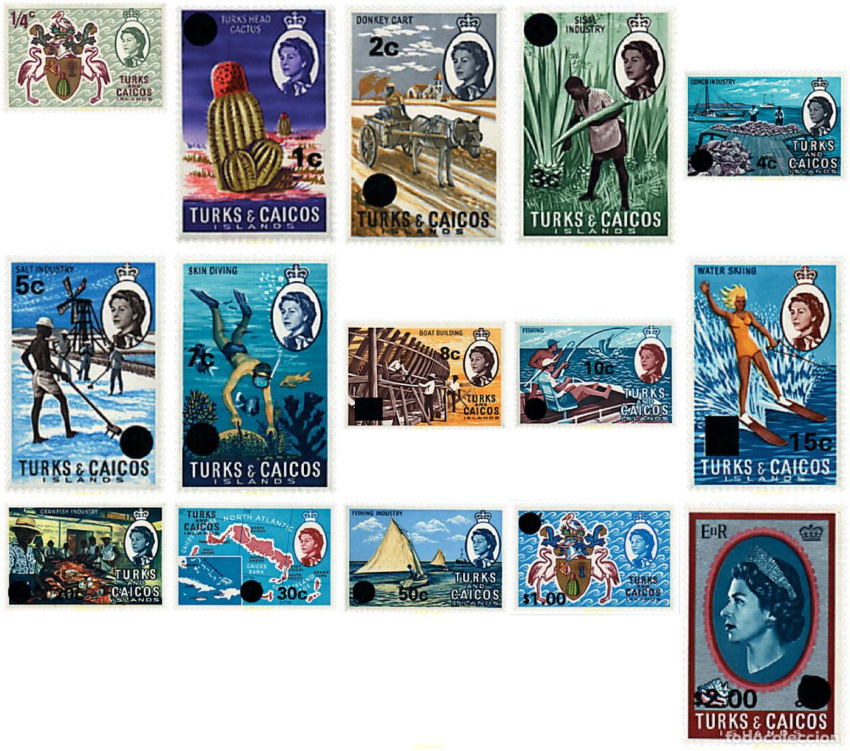 Sellos: 92354 MNH TURKS Y CAICOS 1969 MOTIVOS VARIOS