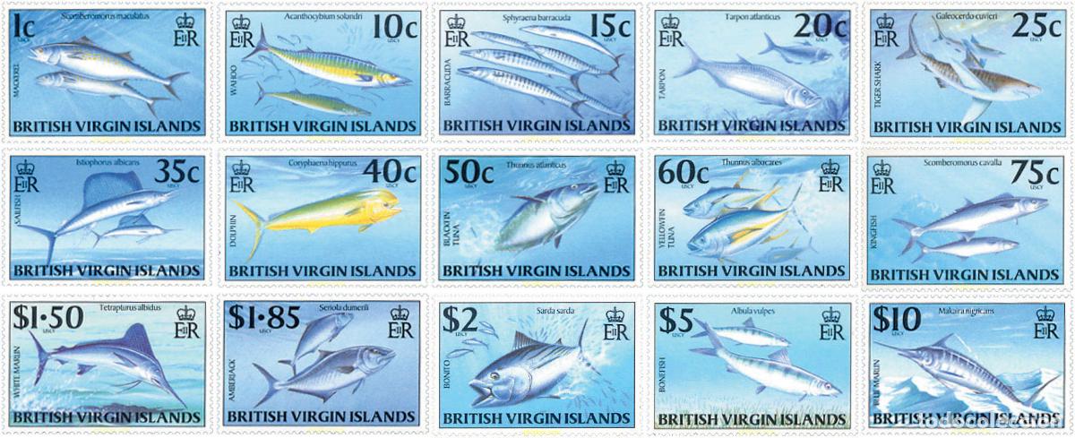 Sellos: 36398 MNH VIRGENES BRITANICAS Islas 1997 PECES