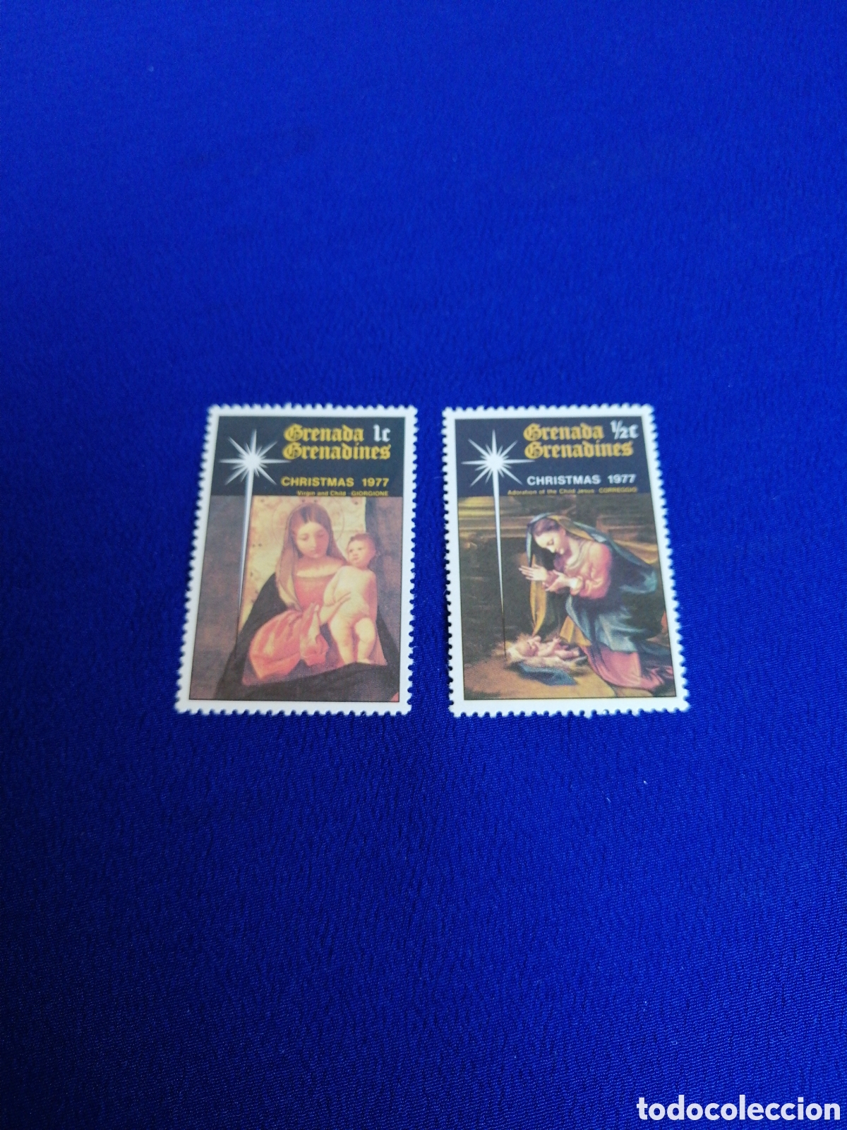 Sellos: GRENADA LOTE CHRISTMAS 1977 SELLOS USADOS