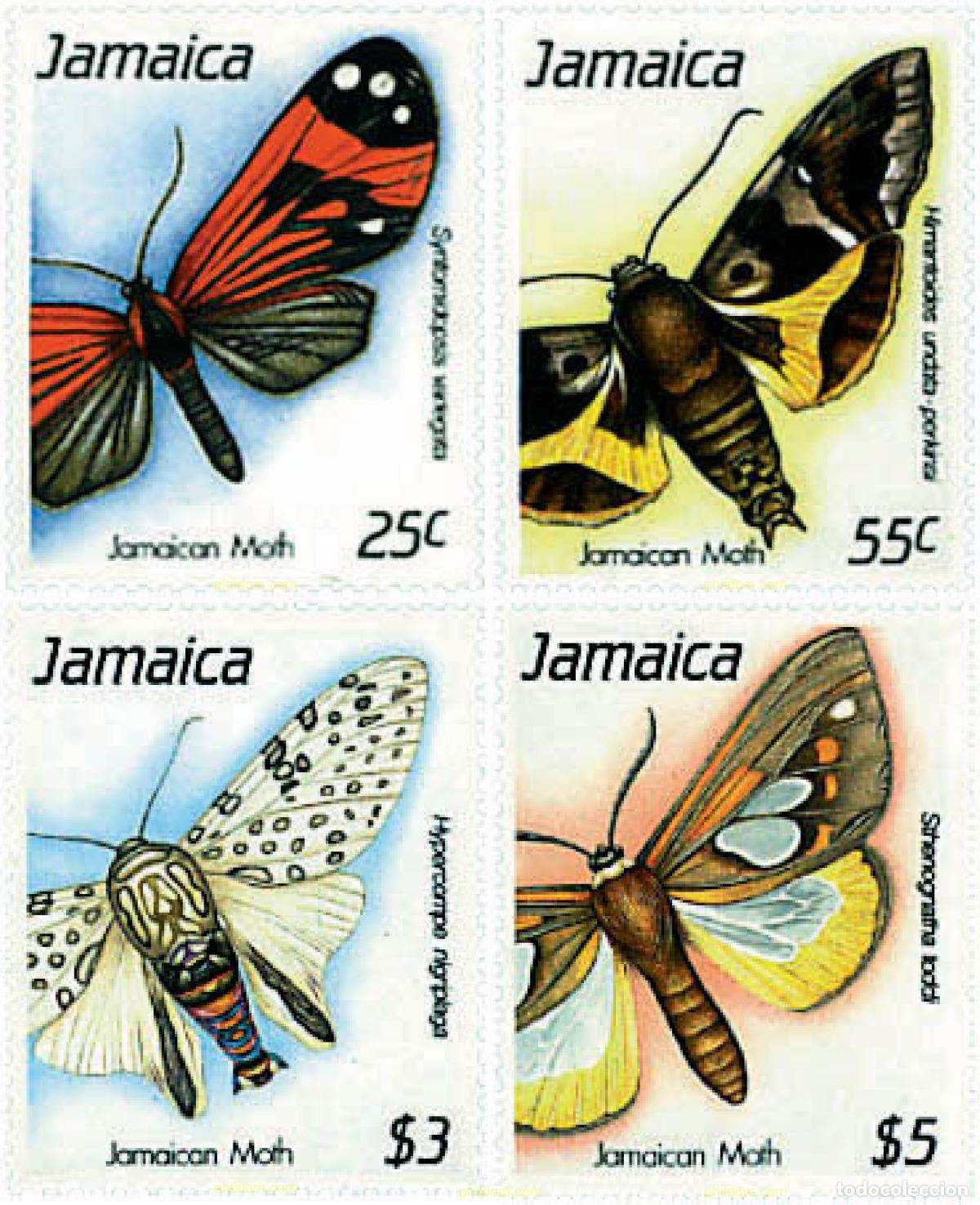 Sellos: 76112 MNH JAMAICA 1989 MARIPOSAS