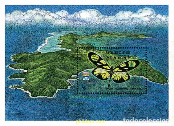 Sellos: 249507 MNH SAN VICENTE GRANADINAS 1992 MARIPOSAS