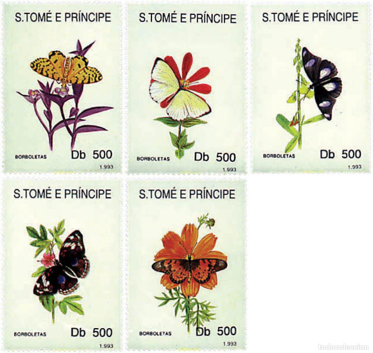 Stamps: 95066 MNH SANTO TOME Y PRINCIPE 1993 MARIPOSAS