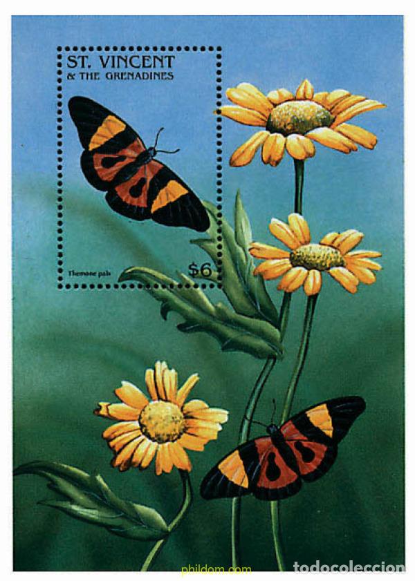 Sellos: 360472 MNH SAN VICENTE 1996 MARIPOSAS