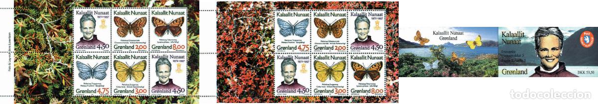 Sellos: 2965 MNH GROENLANDIA 1997 MARIPOSAS DE GROENLANDIA