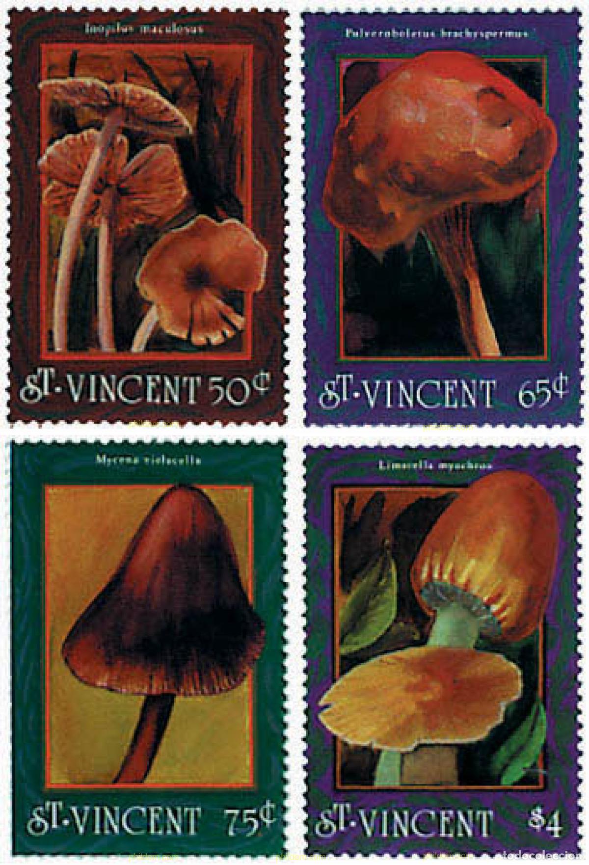 Sellos: 360350 MNH SAN VICENTE 1992 SETAS