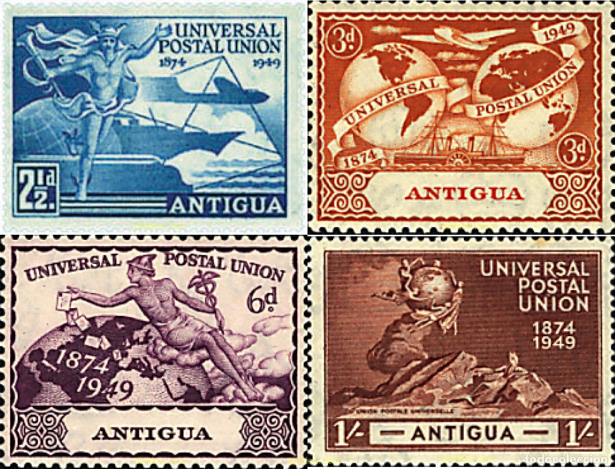 Sellos: 57166 MNH ANTIGUA 1949 75 ANIVERSARIO DE LA UPU