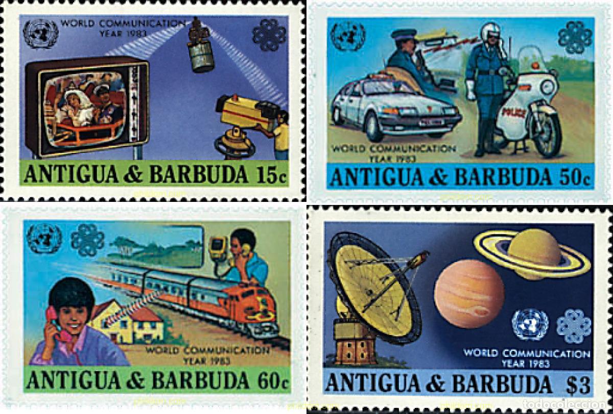 Sellos: 57178 MNH ANTIGUA Y BARBUDA 1983 A&Ntilde;O INTERNACIONAL DE LAS COMUNICACIONES