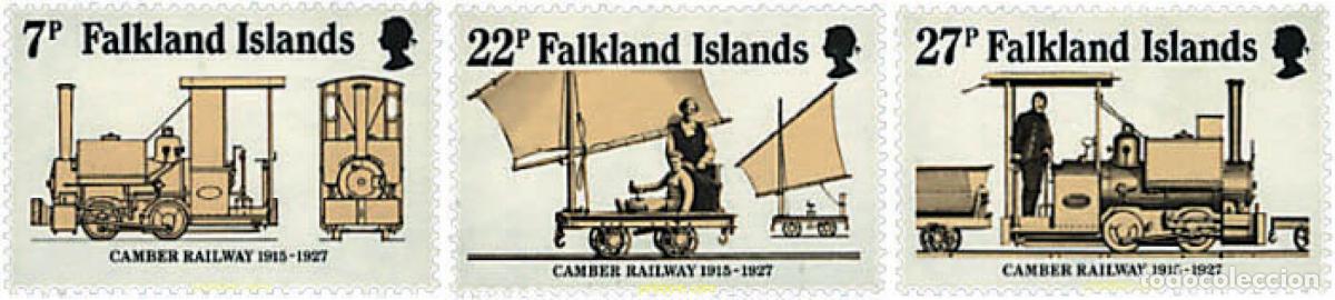 Sellos: 364718 MNH FALKLAND 1985 FERROCARRILES ANTIGUOS