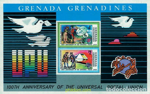Sellos: 59865 MNH GRANADA GRANADINAS 1974 CENTENARIO DE LA UNION POSTAL UNIVERSAL