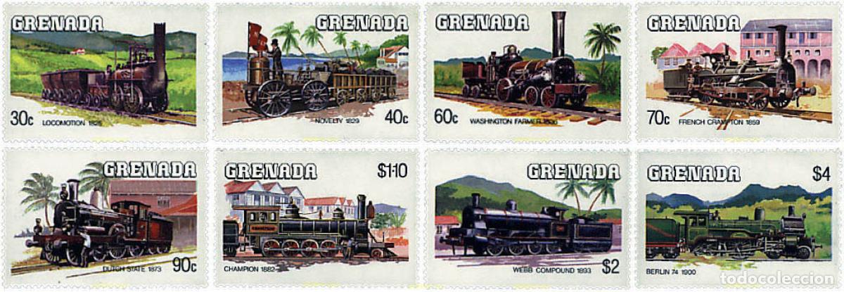 Sellos: 59829 MNH GRANADA 1984 LOCOMOTORAS ANTIGUAS