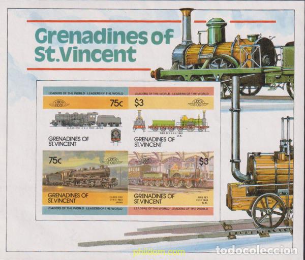 Sellos: 16655 MNH SAN VICENTE GRANADINAS 1985 LOCOMOTORAS
