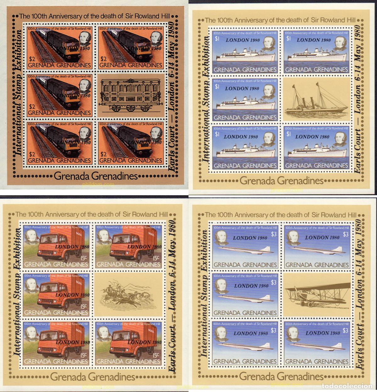 Francobolli: 10147 MNH GRANADA GRANADINAS 1980 LONDON 80. EXPOSICION FILATELICA INTERNACIONAL