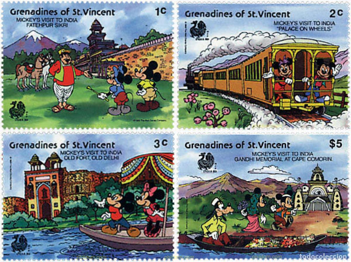 Selos: 320439 MNH SAN VICENTE GRANADINAS 1989 INDIA 89. EXPOSICION FILATELICA INTERNACIONAL