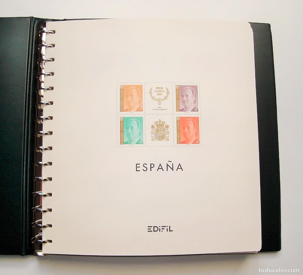 Sellos: FILATELIA CORREOS ESPA&Ntilde;A ALBUM DE SELLOS SERIE BASICA 1993 / 2000