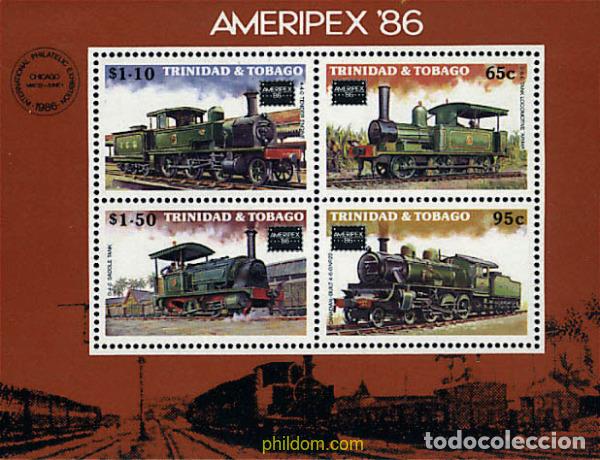 Sellos: 59296 MNH TRINIDAD Y TOBAGO 1986 AMERIPEX 86. EXPOSICION FILATELICA INTERNACIONAL