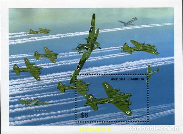 Sellos: 286545 MNH ANTIGUA Y BARBUDA 1991 ACONTECIMIENTOS DE LA SEGUNDA GUERRA MUNDIAL