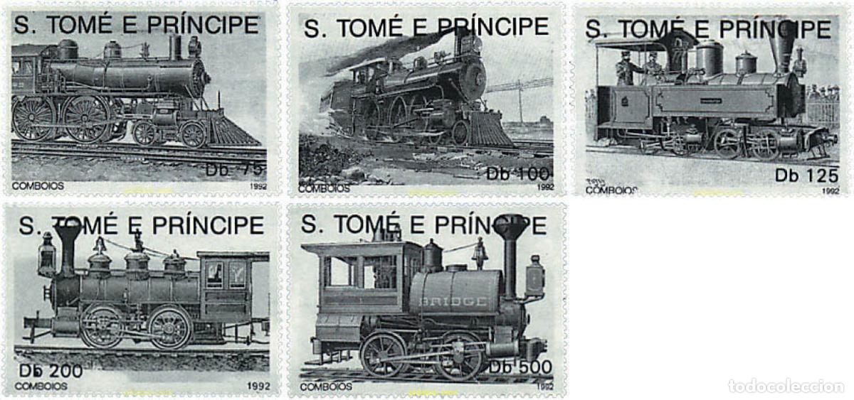 Sellos: 92578 MNH SANTO TOME Y PRINCIPE 1992 LOCOMOTORAS