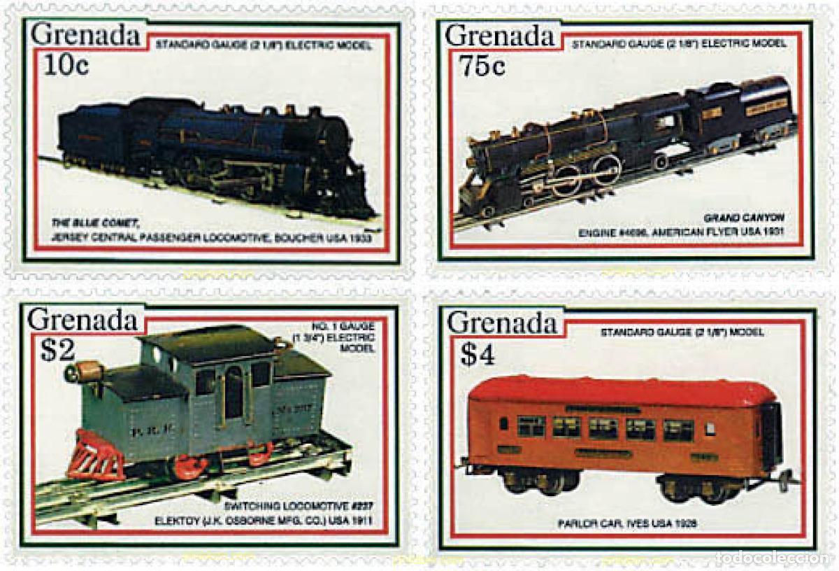 Sellos: 212619 MNH GRANADA 1992 MODELOS A ESCALA DE TRENES