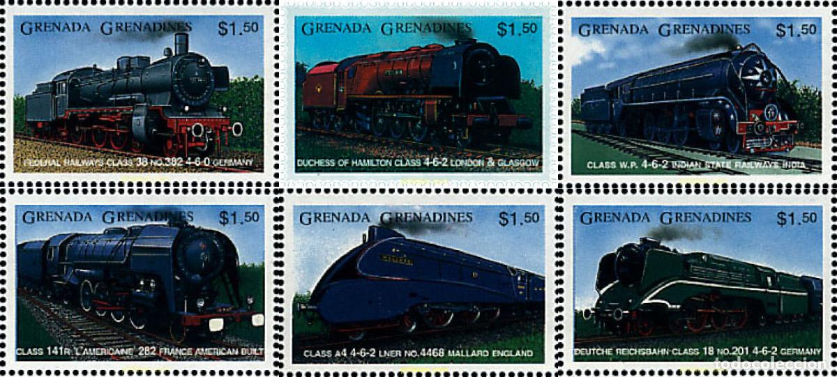 Sellos: 320271 MNH GRANADA GRANADINAS 1996 TRENES