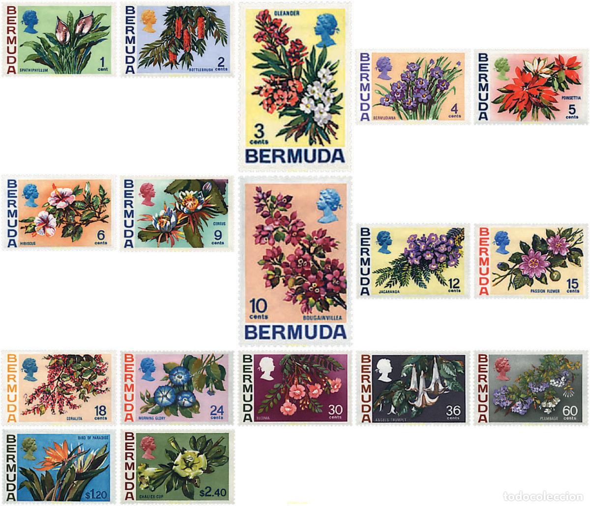 Sellos: 81333 MNH BERMUDAS 1970 FLORES ACUATICAS