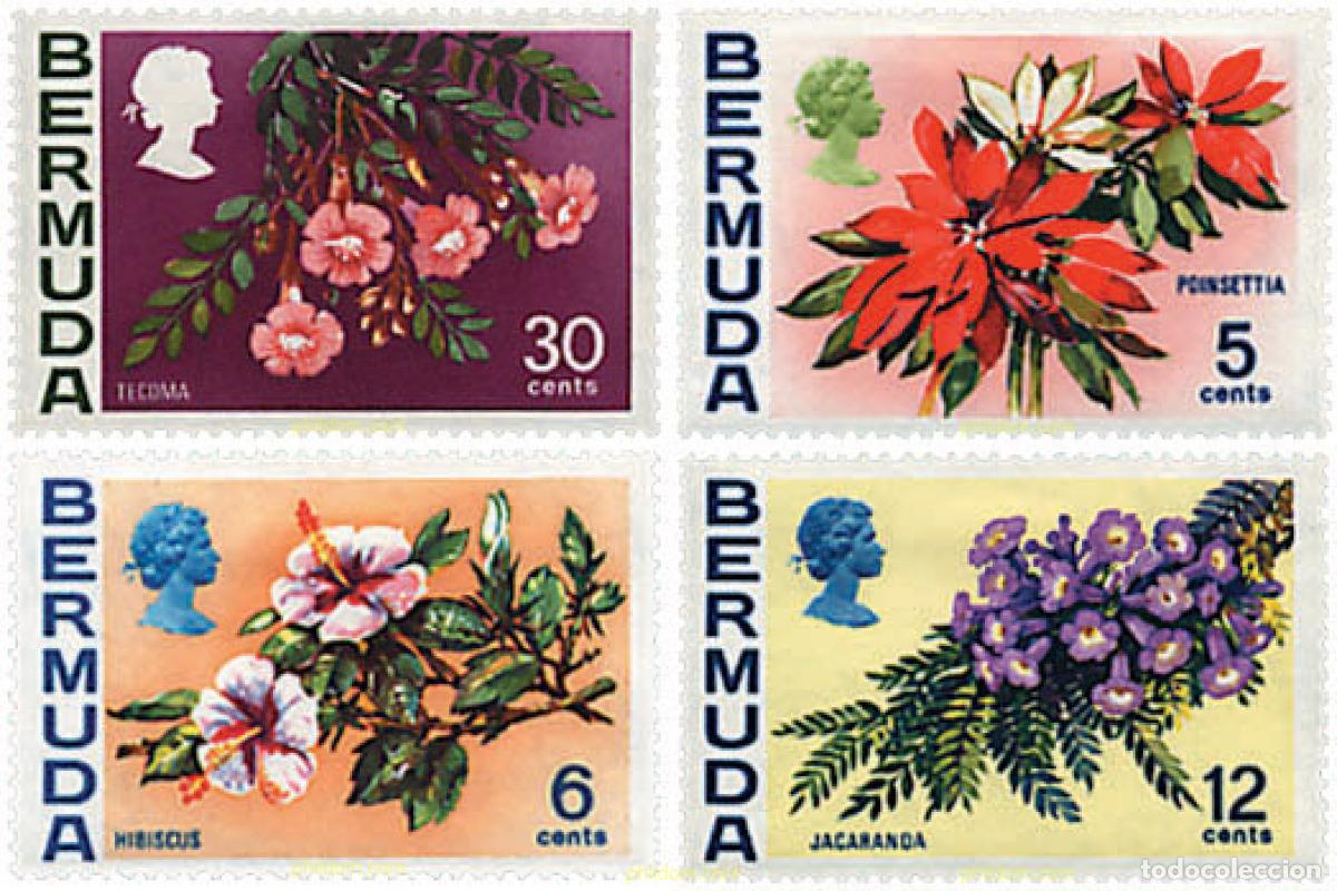 Sellos: 291779 MNH BERMUDAS 1970 FLORES ACUATICAS