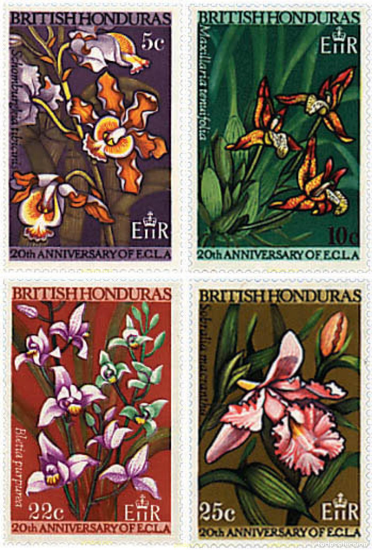 Sellos: 89555 MNH HONDURAS BRITANICA 1968 20 ANIVERSARIO DE LA COMISION ECONOMICA PARA AMERICA LATINA