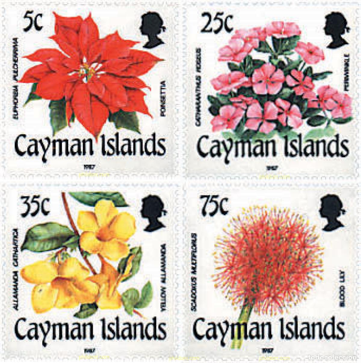 Sellos: 82087 MNH CAIMAN Islas 1987 FLORES