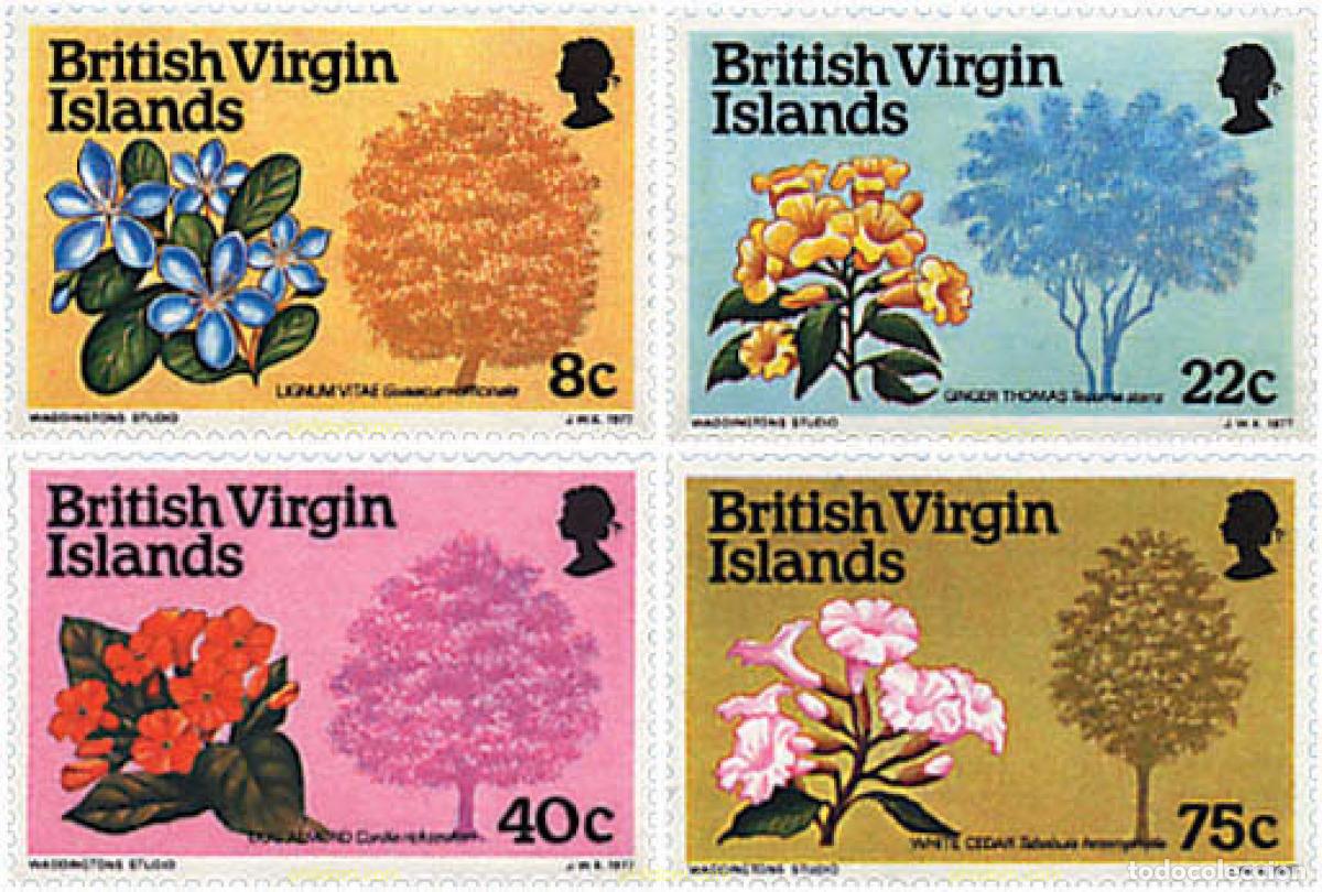 Sellos: 92925 MNH VIRGENES BRITANICAS Islas 1978 FLORES